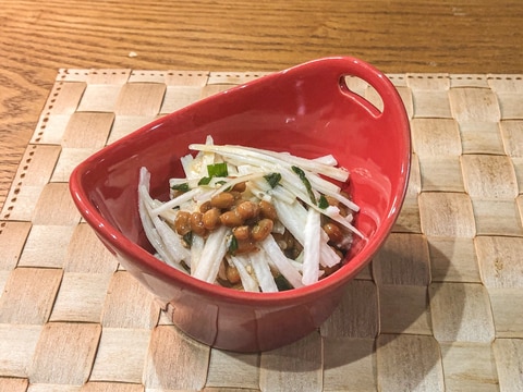 ぱっと一品!しゃきしゃき長芋と納豆の和えもの